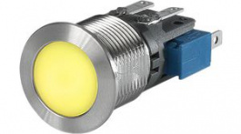 3-102-645, Pushbutton Switch, Vandal Proof 16 mm 250 VAC 10 A 1 Change-Over (CO), Schurter