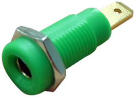 KPG-4A GREEN N, Laboratory socket diam. 4 mm green, K & H