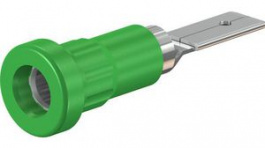 23.1015-25, Press-in Socket \x1a4mm Green 25A 60V Nickel-Plated, Staubli (former Multi-Contact )