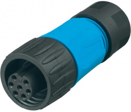 C016 30D006 110 10, Разъем: круглый; вилка; с кабельным зажимом; "мама"; PIN:7; 250В, Amphenol