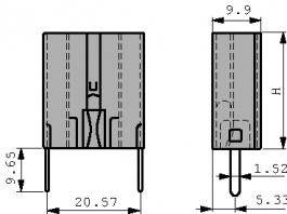 574502B03300G, Heat Sink TO-220, Aavid