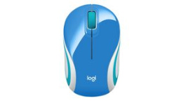910-002733, Wireless Mouse M187 1000dpi Optical Blue / White, Logitech
