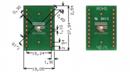 RE935-04R, Prototyping board FR4 Epoxide + chem. Au, Roth Elektronik