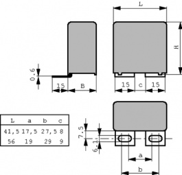 S MKP 2.2 UF 1000V 20% A1, Capacitor, radial 2.2 uF ±20% 1000 VDC / 600 VAC, Wima