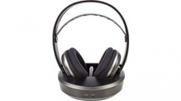 HPRF210BK, Wireless Over-Ear Headphones Radio Frequency 3.5 mm Jack Plug Black / Silver, Nedis (HQ)