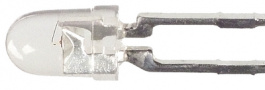 HLMP-K105, LED; 3мм; красный; 35,2-65мкд; 45°; Поверхность: выпуклая, Broadcom (Avago)