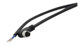 RND 205-01160, M8 Cable Connector, 2m, Right Angle, Socket, 6 Poles, A-Coded, Solder, RND Connect