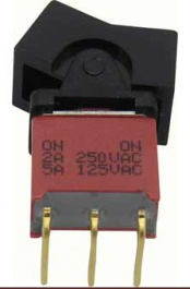 RND 210-00520, Miniature Rocker Switch, SPDT, On-On, RND Components