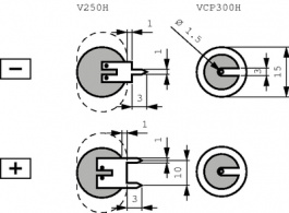 3/V250H KM SLF, Button Cell Battery Pack 3.6 V 250 mAh, Varta