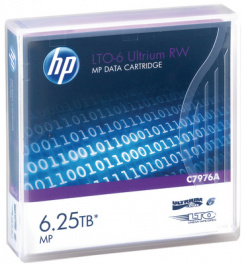 C7976A, LTO/Ultrium 6 tape 2.5 GB / 6.25 TB, HP