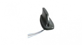 1399.99.0126, Vehicle Rooftop Antenna 698 ... 790 MHz/790 ... 960 MHz/1.35 ... 1.52 GHz/1.57 ... 1.61 GHz/1.71 ... 2.7 GHz/4.9 ... 5.9 GHz 7 dBi Male TNC/Male SMA/Female SMA, Huber+Suhner