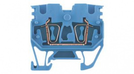 1712790000, Feed-through Terminal Block, Tension Clamp, 4 Poles, 24A, 2.5mm\x1a, Blue, Weidmuller