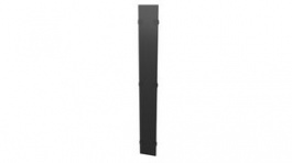 VRA1018, Cable Organizer Panel, Hinged Covers, 2pcs, 800mm x 1.86m, Metal, Black, Vertiv