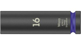 05004833001, Deep Hex Socket, 16mm, 1/2", Wera Tools