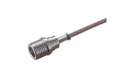 11 QMA-50-2-2/133 NE, RF Connector, QMA, Brass, Plug, Straight, 50Ohm, Crimp Terminal, Huber+Suhner