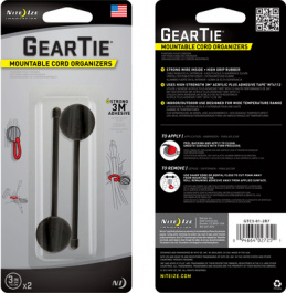 GEAR TIE CORD ORGANIZER BL, Gear Tie Cord Organizer Black, Nite Ize