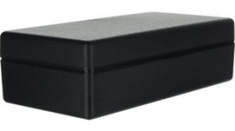 SR35-DB.9, Enclosure with Rounded Corners 128x63.5x39mm Black ABS, Teko