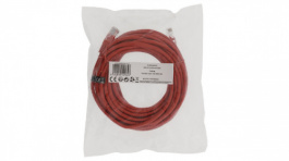 VLCT85000R100, Patch cable CAT5e UTP 10 m Red, Valueline