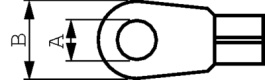 34853, Ring cable lug yellow 4.3 mm 0-0034853-0, TE Connectivity