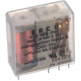 RBS 2601, PCB protection relay 24 VDC 730 mW, HENGSTLER