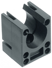 PA-HOB-29, System holder or tube clipNW29 black, Reiku