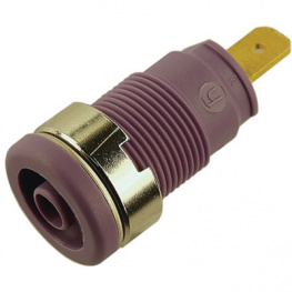 SEB 2610 F4,8 VIOLETT / VIOLET, Safety socket diam. 4 mm Violet CAT III, SKS Kontakttechnik