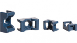 MCKR8G5-5 PA66MP+ BU 100, Cable tie mount 8.3 mm blue - Polyamide 6.6 with metal particles, HellermannTyton