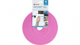 VEL-OW64109, VELCRO Hook and Loop Fastener, 10 mm x 25 m, Pink, VELCRO