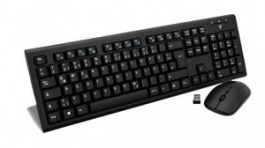 CKW200DE, Keyboard and Mouse, 1600dpi, CKW200, DE Germany, QWERTZ, Wireless, V7