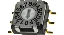 428542320817, Rotary DIP Switch Arrow-Shaped Slot 16-Pos Gull Wing, WURTH Elektronik