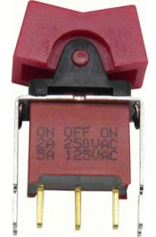 RND 210-00519, Miniature Rocker Switch, SPDT, On-Off-On, RND Components