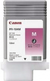 PFI-104M, Картридж с чернилами PFI-104M малиновый, CANON