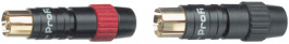 NF2C/2BL [2 шт], Cable plug black red + black PU=2 ST, Neutrik