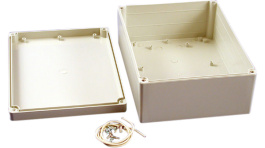 RP1460, Plastic enclosure, grey, 220 x 165 x 85 mm, Polycarbonate, Hammond
