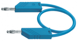 MLN SIL 100/1 BLUE, Test lead diam. 4 mm Blue 100 cm 1 mm2 CAT I, SKS Kontakttechnik