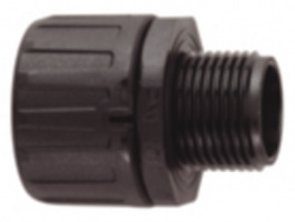 HG-10-S-M12 BK, Conduit fitting NW=10 M12 black straight, HellermannTyton