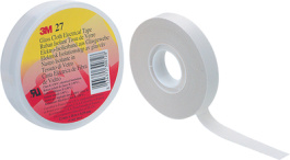 27 25MMX55M, Glass fabric tape, white 25 mmx55 m, 3M