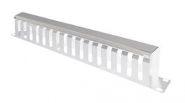 26.99.0303, Cable Management Panel for 19" Cabinets, 40 x 80mm, Metal, Grey, Value
