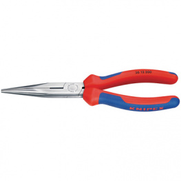 26 12 200, Stork Beak Flat-Nose Pliers with Cutter 200 mm, Knipex