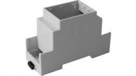 CNMB/2W/2, DIN Rail Module Box Size 2 Open Top Extended Walls Sides Open 36x90x58mm Light G, CamdenBoss