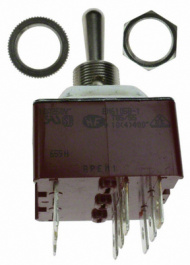 659H, Industrial toggle switch on-off-on 3P, APEM