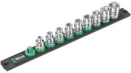 05005450001, Zyklop Socket Set, Hex, Imperial, 9 Pieces, 3/8", Wera Tools