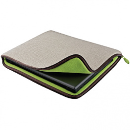 131074, Vegetal notebook cover 39.6 cm (15.6") beige, LaCie