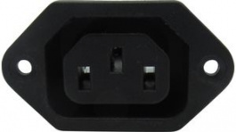 RND 465-00785, Inlet C13 Screw Mounting/Panel Mount Straight 10 A 250 VAC, RND Connect
