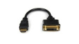 HDDVIMF8IN Adapter, HDMI Plug / DVI-D Socket