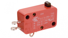 1005.0904, Micro switch 10 A Plunger N/A 1 break contact (NC), Marquardt