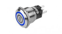 82-5151.2123.B001, Vandal Resistant Pushbutton Switch, Blue, 3 A, 240 V, 1CO, IP65/IP67/IK10, EAO