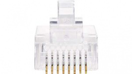 CCGP89301TP [10 шт], RJ45 Plug, CAT5, UTP, Stranded Cable, Pack of 10 pieces, Nedis (HQ)