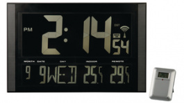 WC1857, Jumbo DCF clock, wireless thermometer, Velleman
