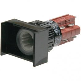 51-121.022, Illuminated push-button 18 x 24 mm Momentary function 1 NO+1 NC, EAO